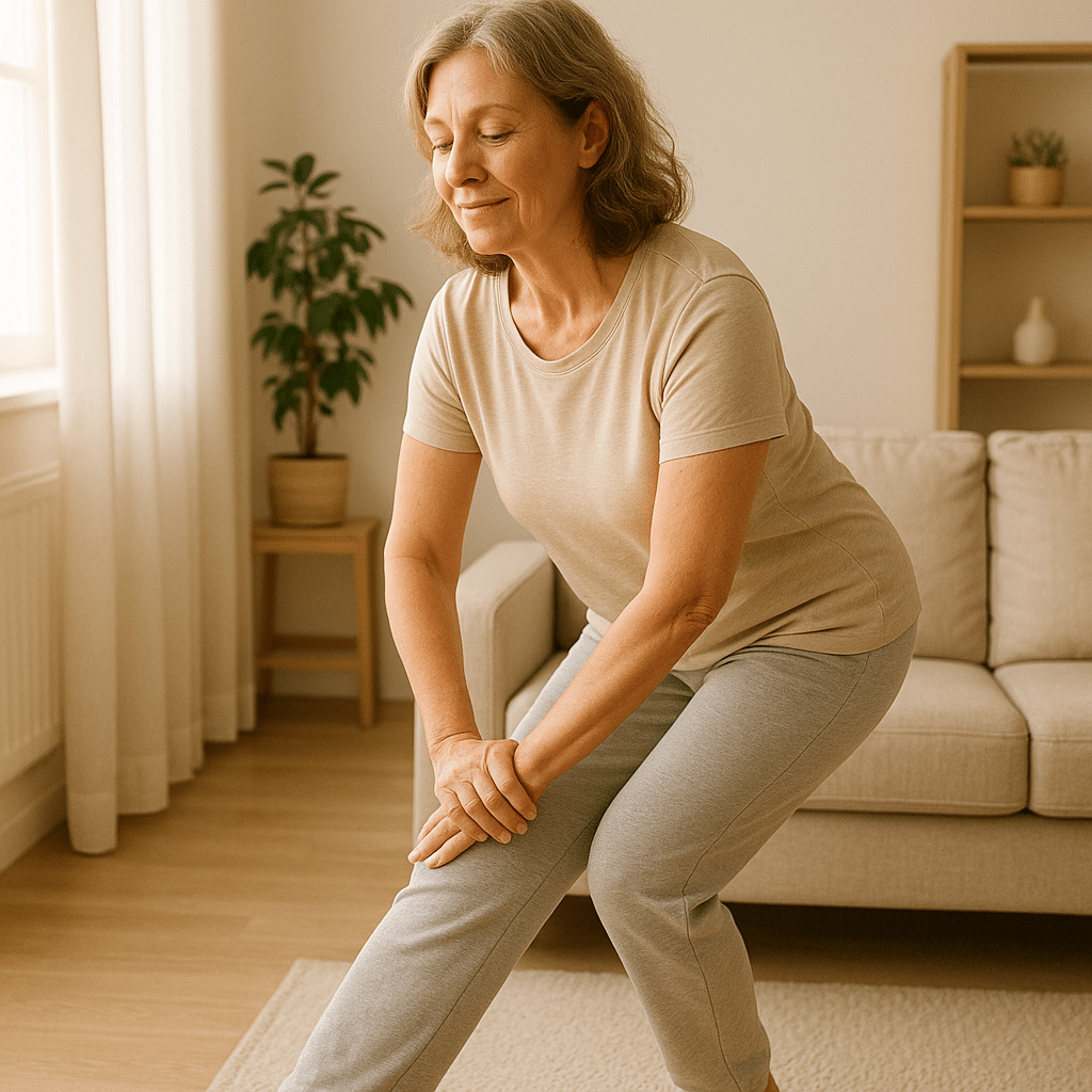 A woman suffers from chronic pain.